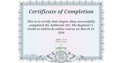 The Beginner's Guide to AdWords on Udemy